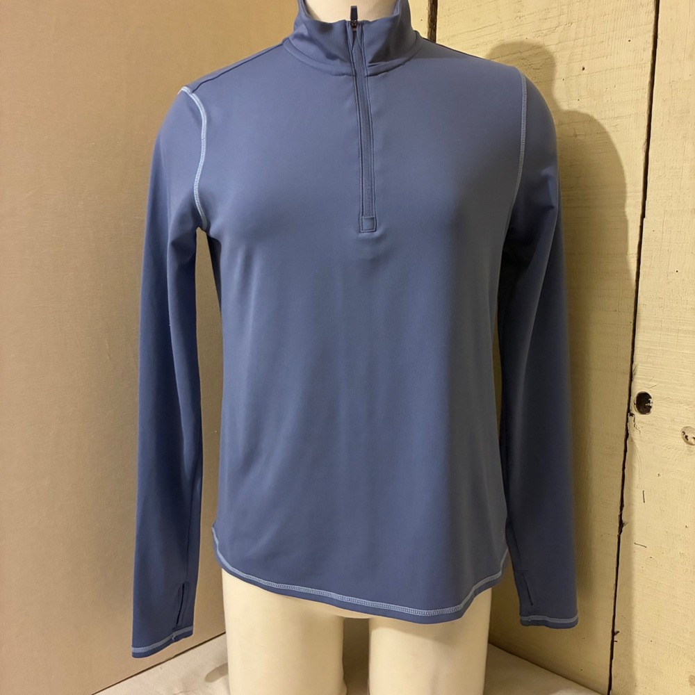 Soybu Womens Small Blue Quarter Zip Pullover Long Sleeve Top Active Outdoors
